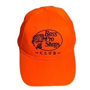 Bass Pro Shops Hunter Orange Cap Adjustable Back Strap w/ Buckle NEW